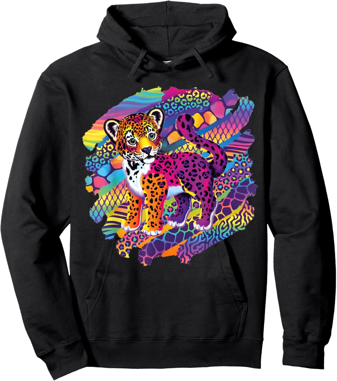 Vintage Style Tiger 90s Inspired Tiger Men Women Hoodie - Hoodie | Black