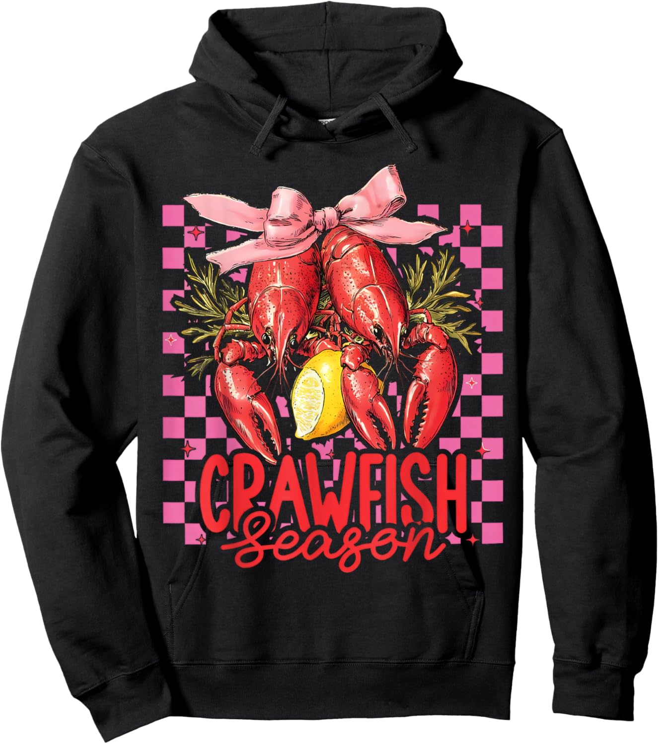Crawfish Season Crawfish Boil Lobster Cajun Men Women Hoodie - Hoodie | Black