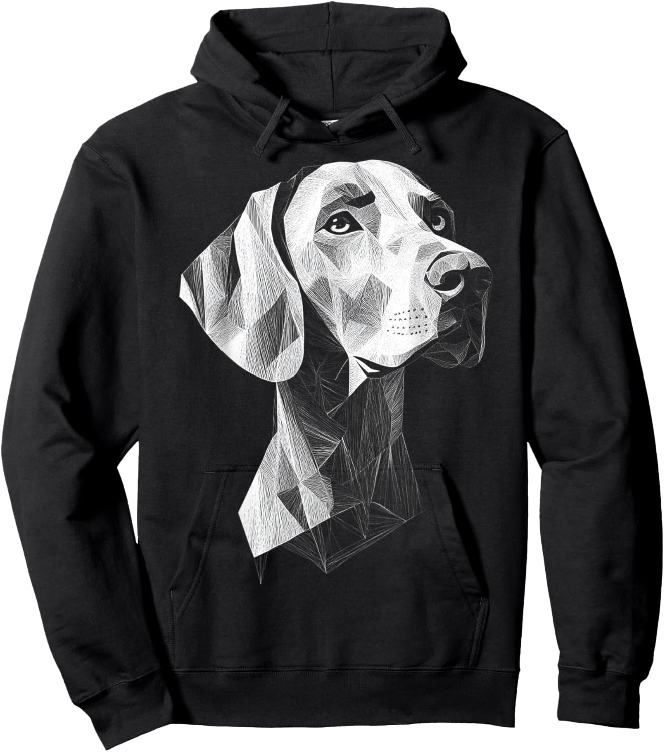 Weimaraner Dog Motif Pet Art Weimaraner Women Kids Hoodie - Hoodie | Black