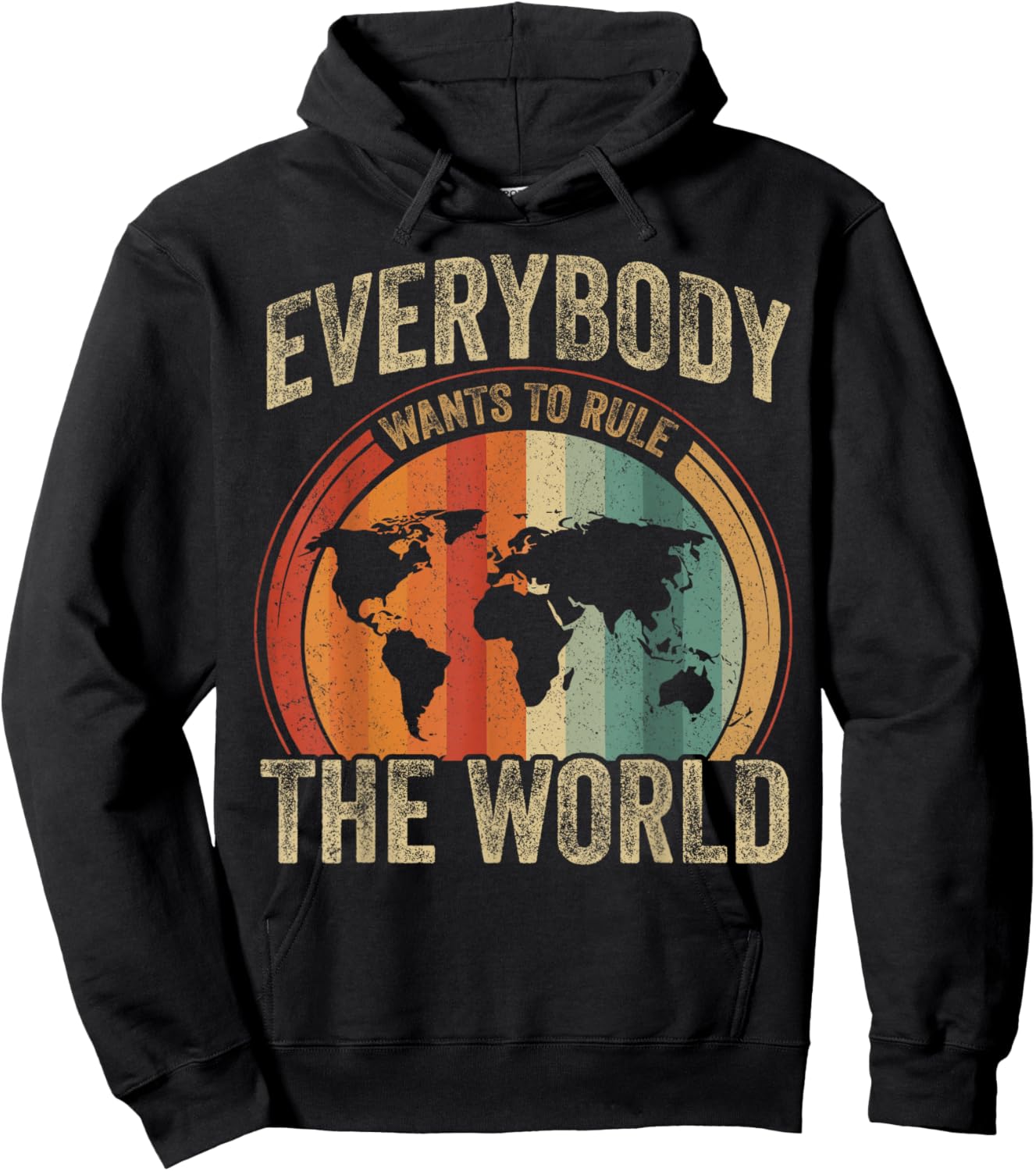 Everybody Wants to Rule The World Vintage Hoodie - Hoodie | Black
