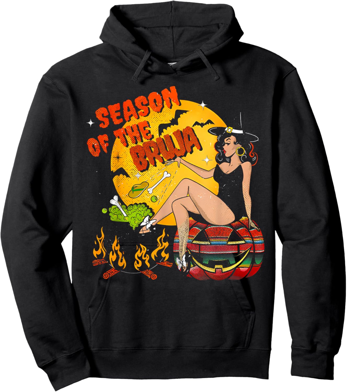 Season Of The Bruja Halloween Hoodie - Hoodie | Black