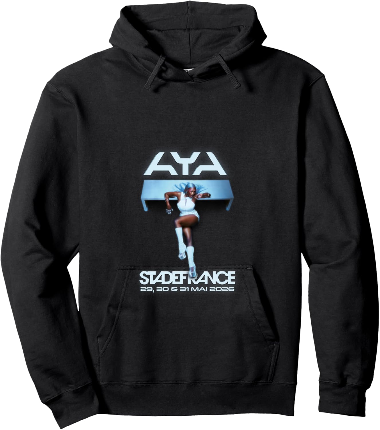Aya Nakamura Merch Officiel Tournée Stade de France 2026 Manche Longue Hoodie - Hoodie | Black