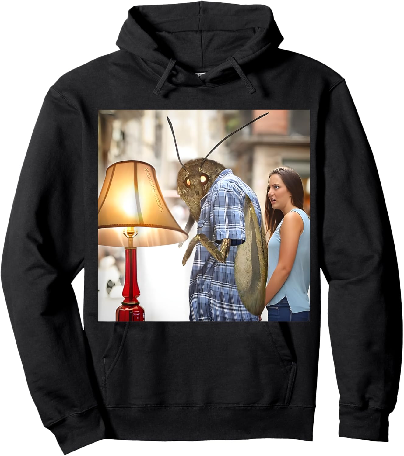 Moths Insect Lamps Meme Y'all Got Any Uhhh Lamps? Sarcastic Hoodie - Hoodie | Black
