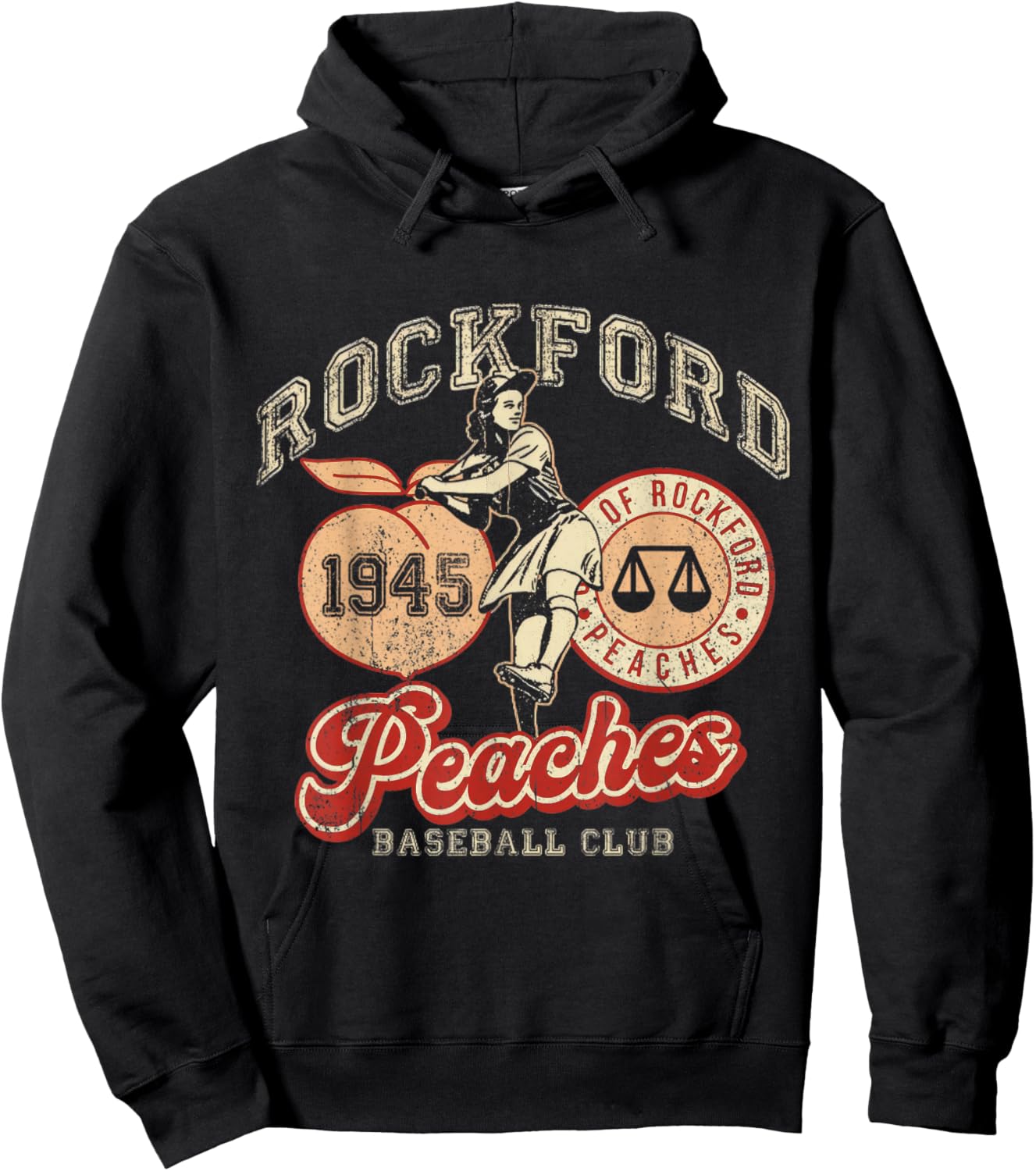 Rockford Vintage 1945 Peaches Hoodie - Hoodie | Black