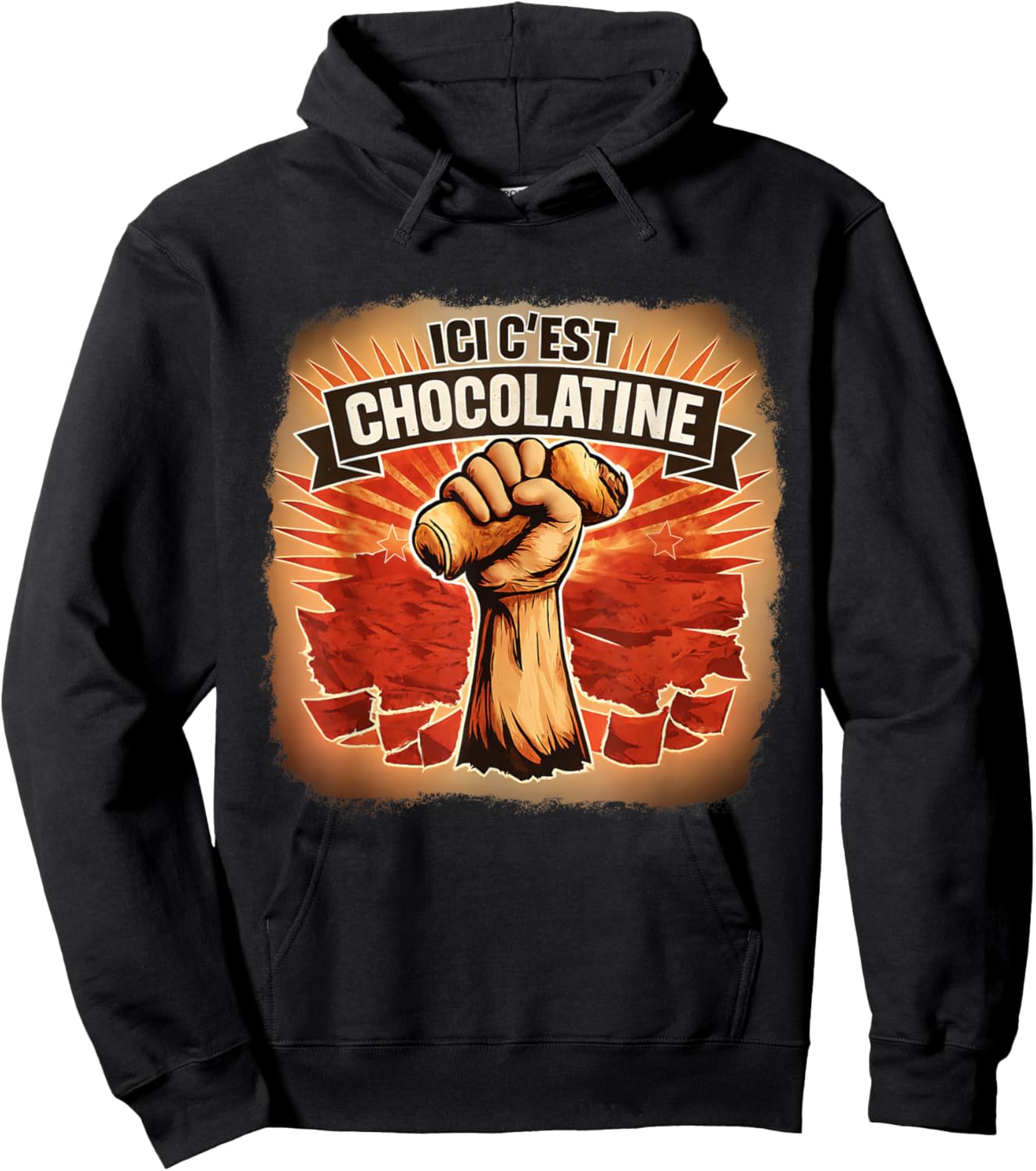 Ici on Dit chocolatine- Chocolatine Sud-Ouest Humour Hoodie - Hoodie | Black