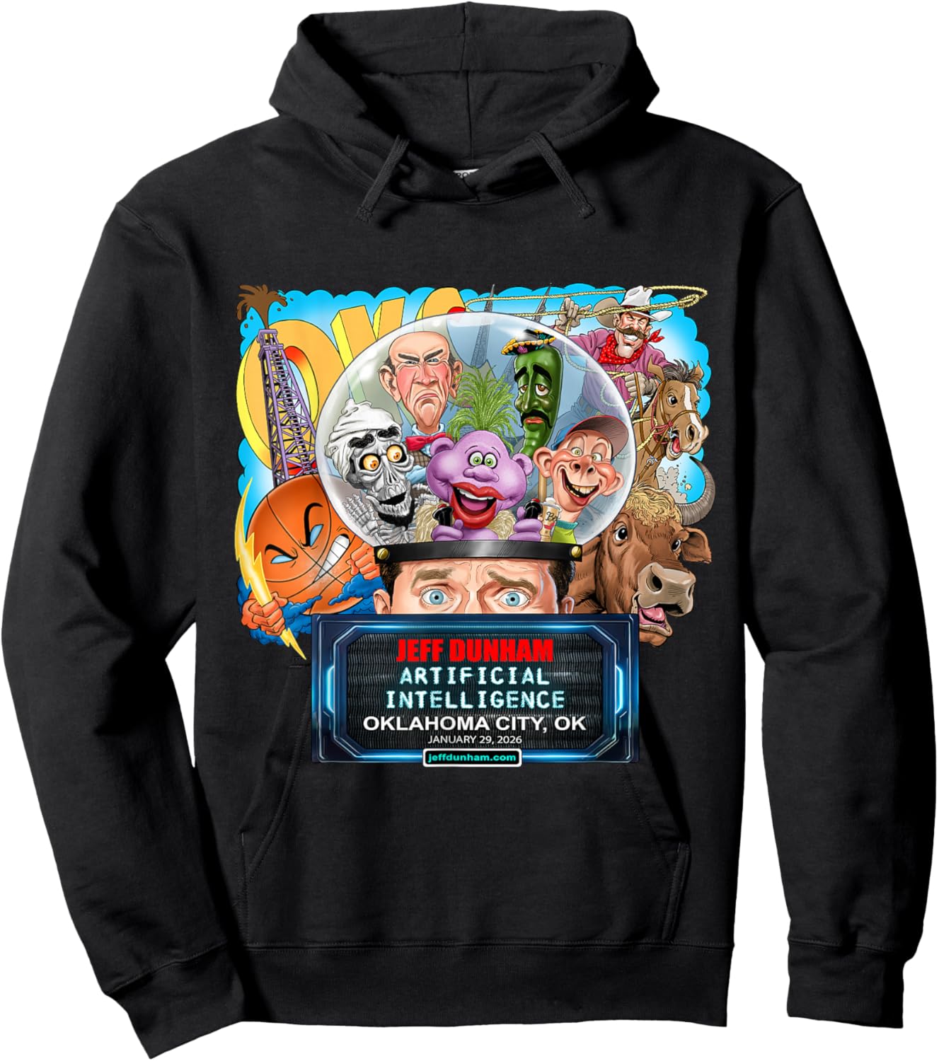 Jeff Dunham Oklahoma City, OK (2026) Hoodie - Hoodie | Black