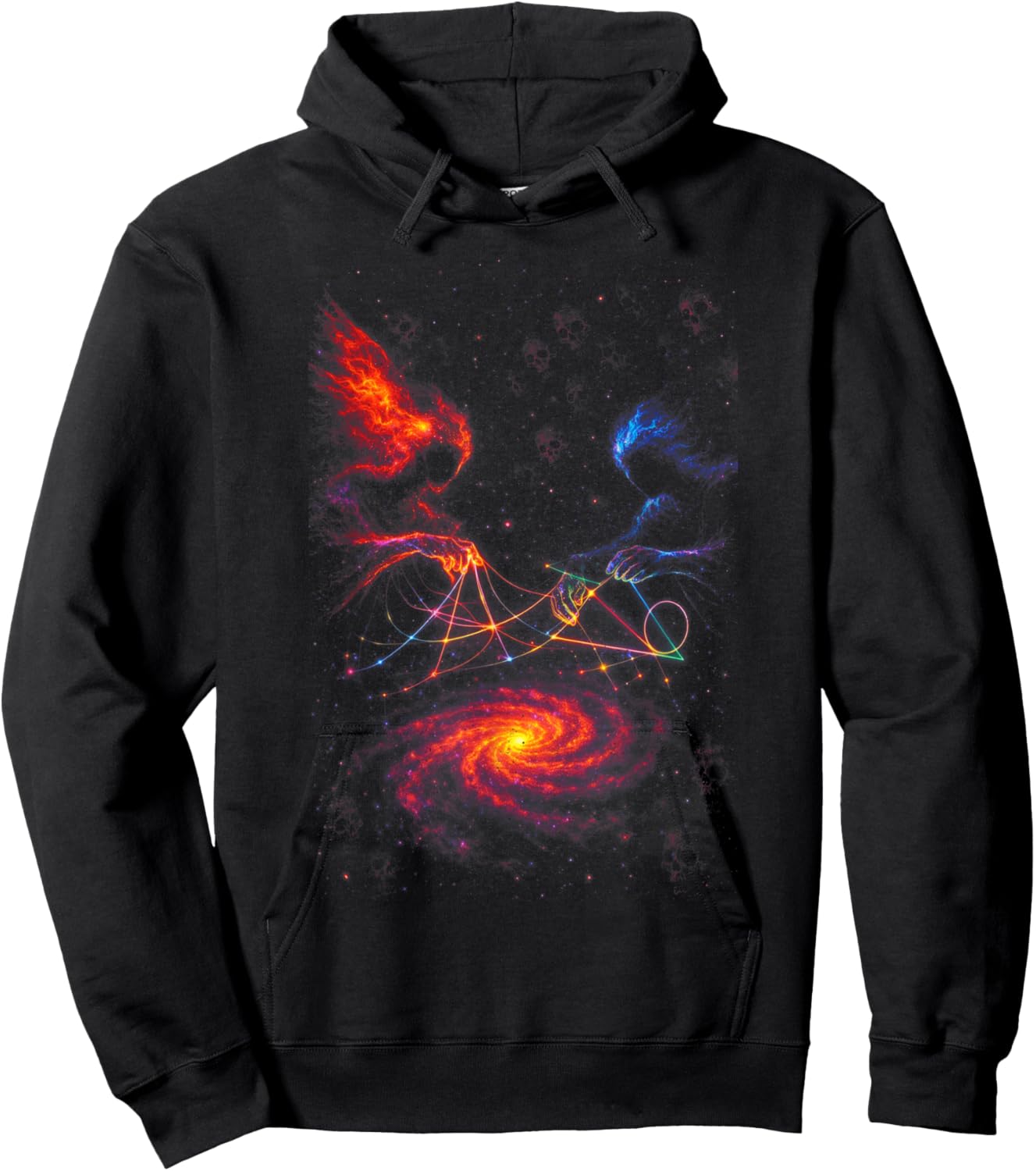 Psychedelic Universe Hippie Trippy Hoodie - Hoodie | Black
