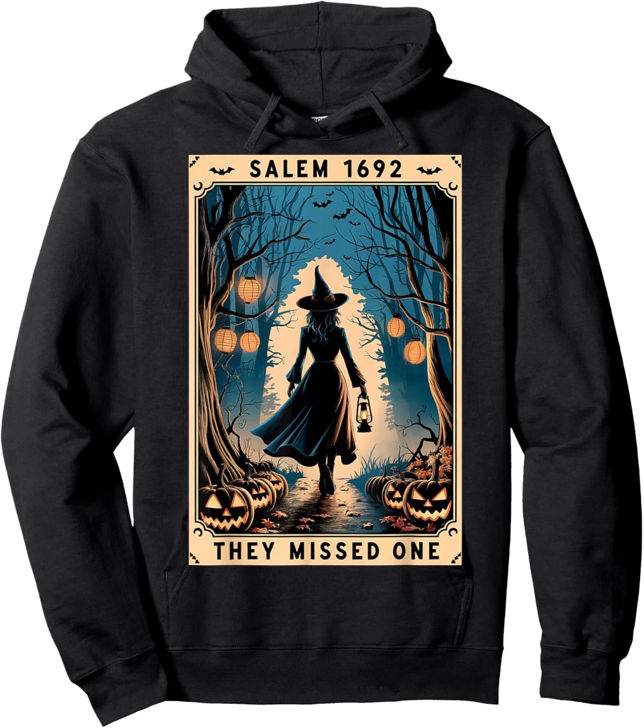 Salem 1692 They Missed One Halloween Witch Trials Women Hoodie - Hoodie | Black