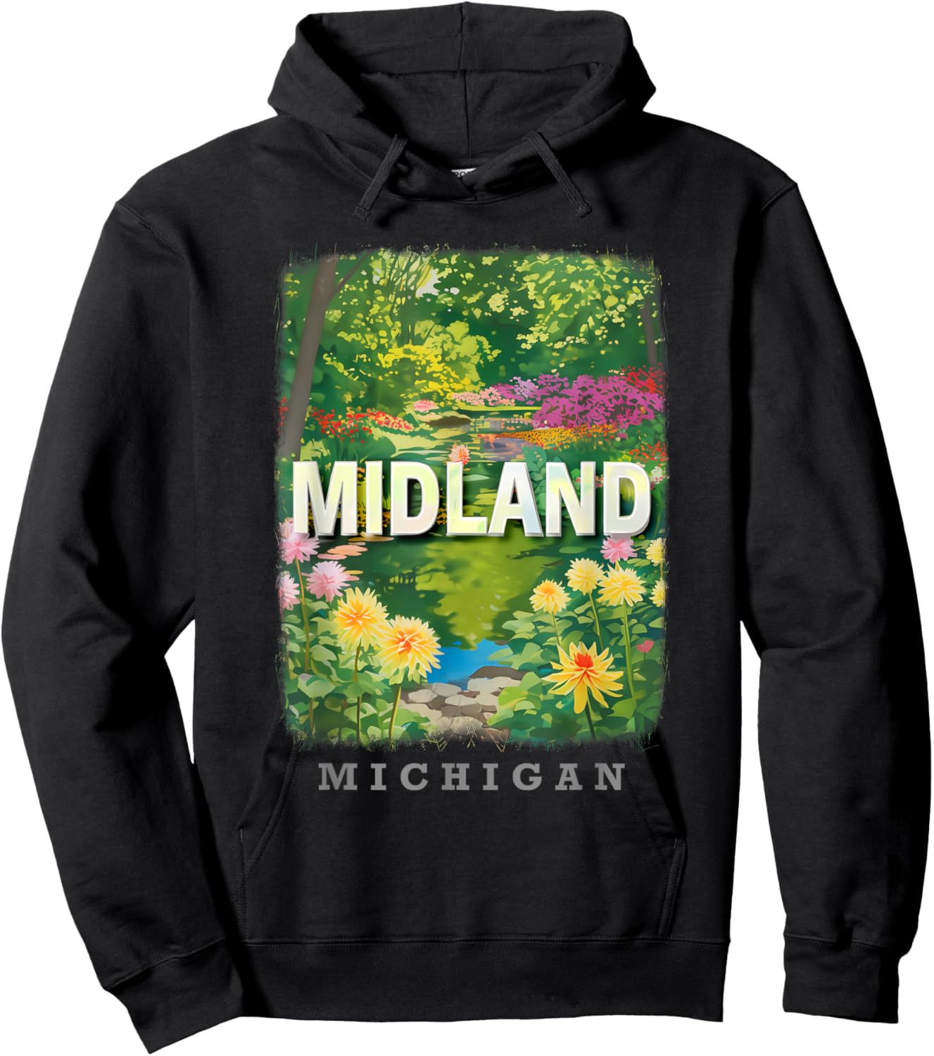 Midland Michigan MI Nature and Bliss SD252 Hoodie - Hoodie | Black