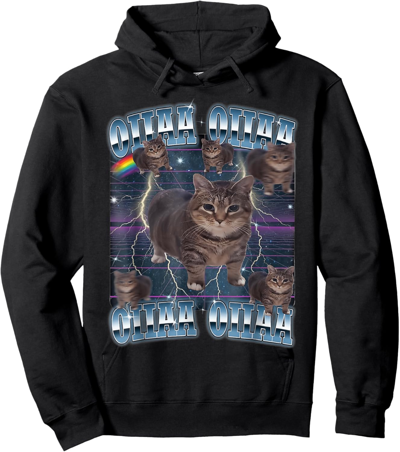 T-Shirt Hoodie - Hoodie | Black