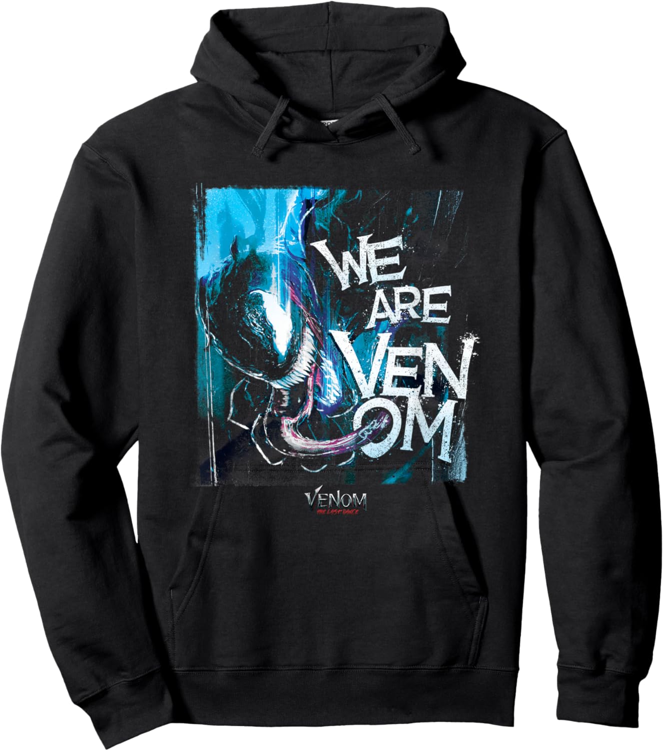 Marvel Venom: The Last Dance Distressed Symbiote Street Art Hoodie - Hoodie | Black