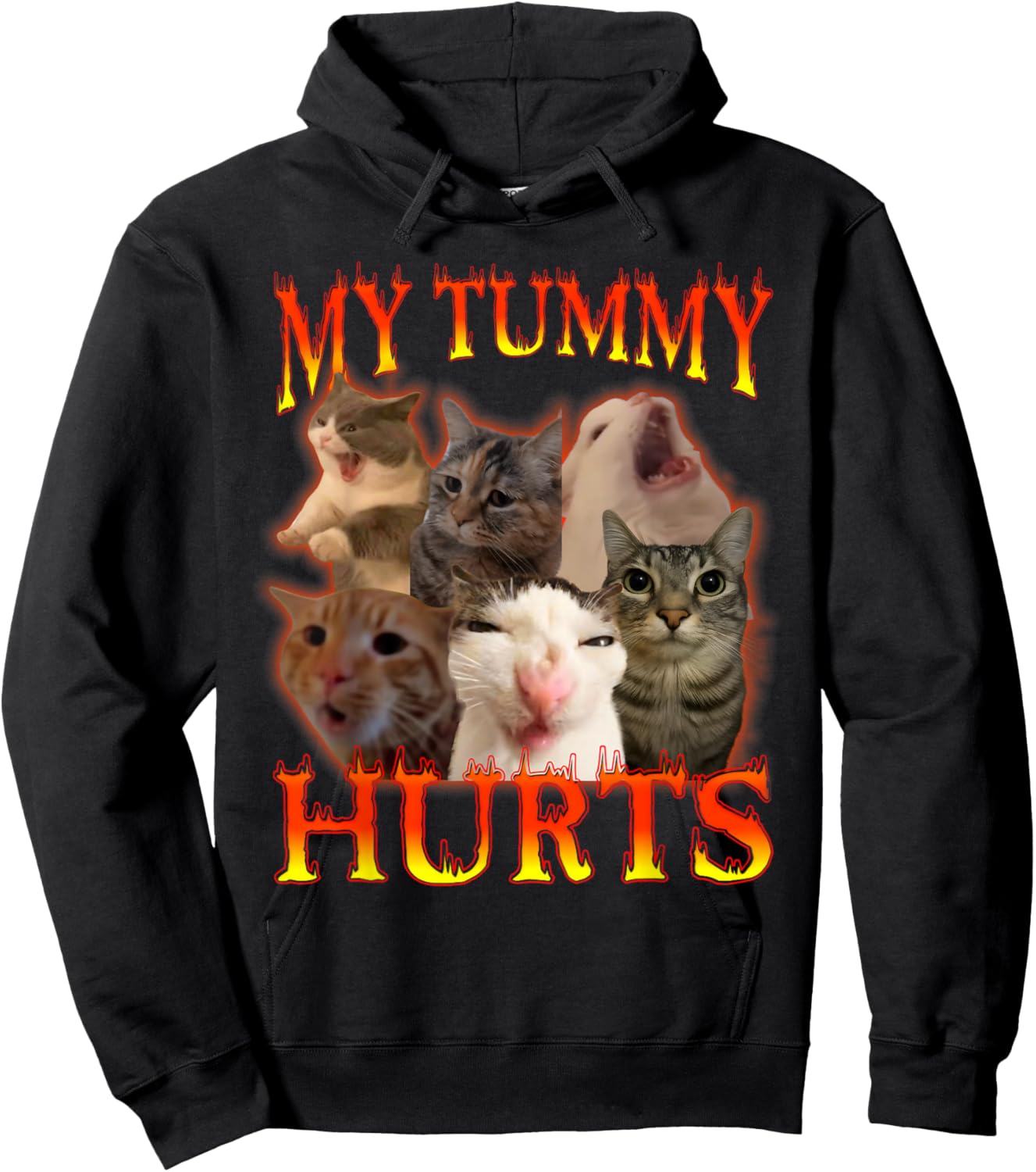 My Belly Really Hurts Cat Lactose Intolerant Hoodie - Hoodie | Black