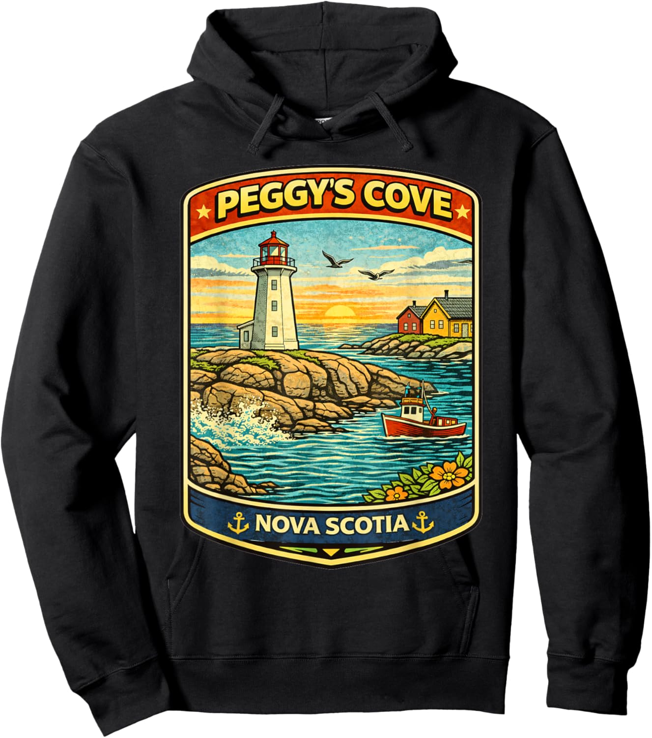 T-Shirt Hoodie - Hoodie | Black