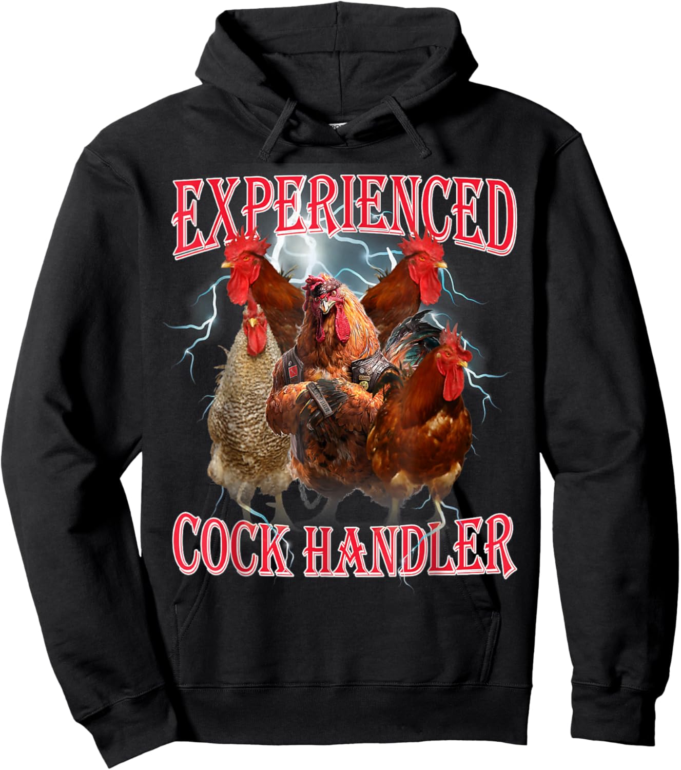 Experienced Cock Handler Funny Oddly Specific Dank Meme Hoodie - Hoodie | Black