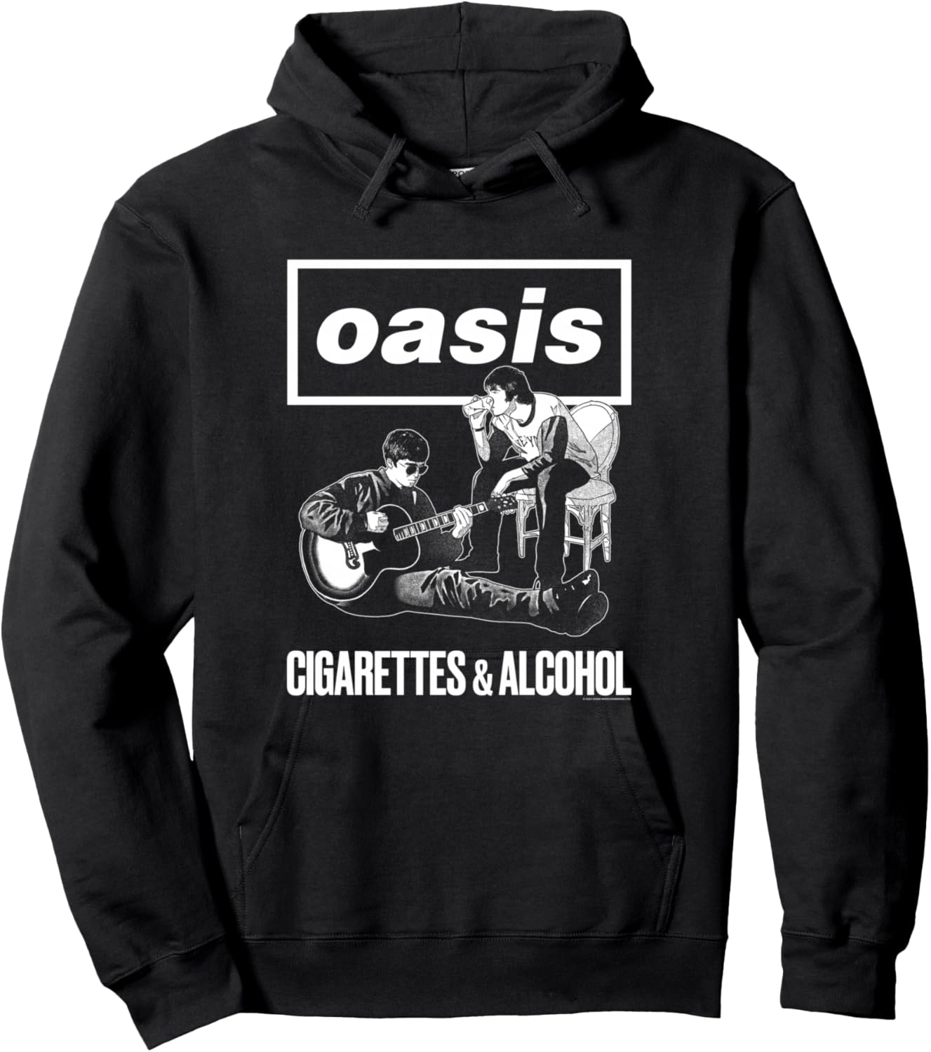 Oasis – Cigarettes And Alcohol Hoodie - Hoodie | Black