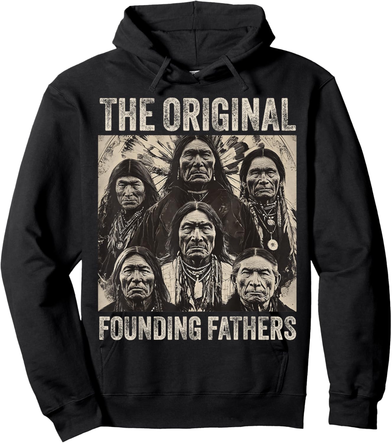 Original Founding Fathers Native American Tribe Hoodie - Hoodie | Black