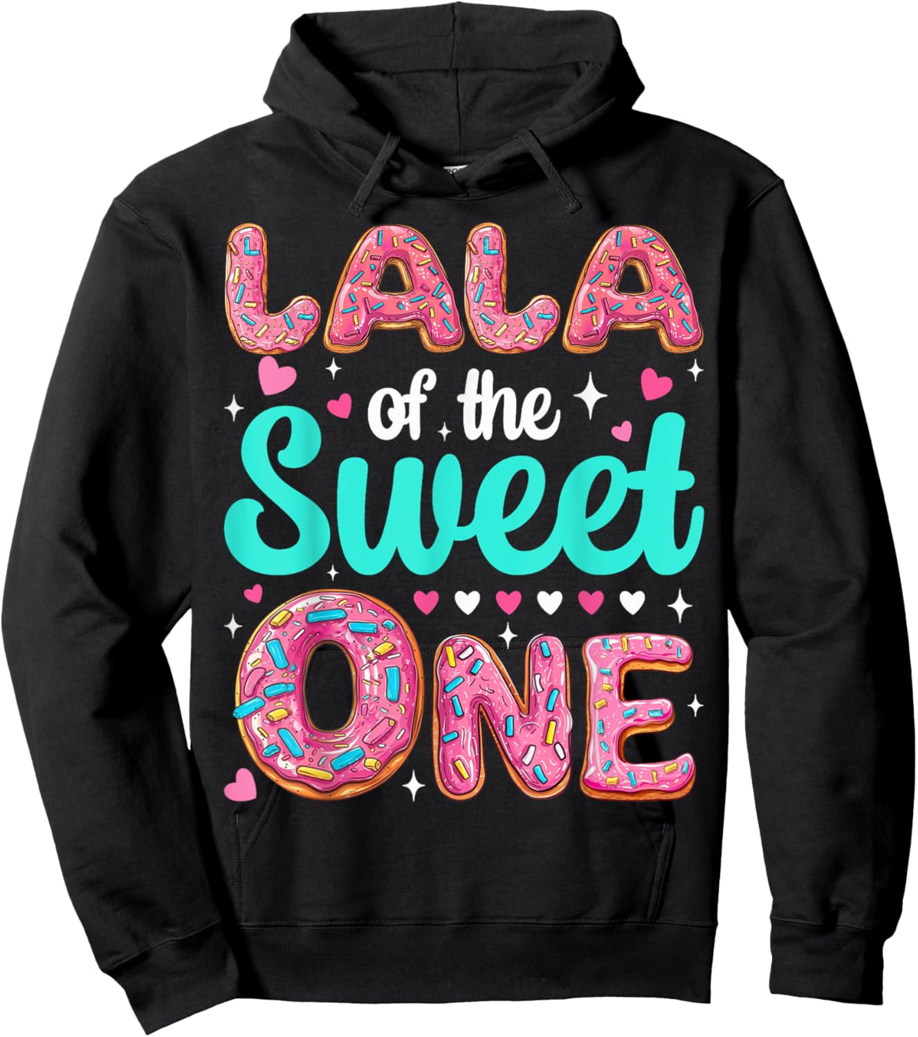 Lala of The Sweet One First Birthday Matching Family Hoodie - Hoodie | Black