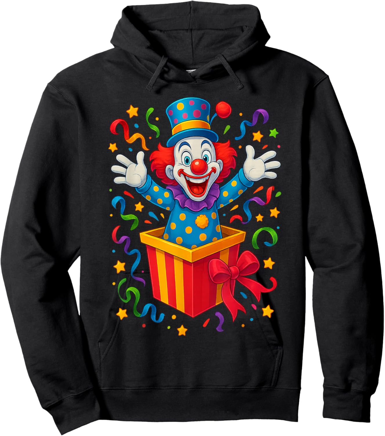 Helau Clown Fancy Dress Costume Carnival Hoodie - Hoodie | Black
