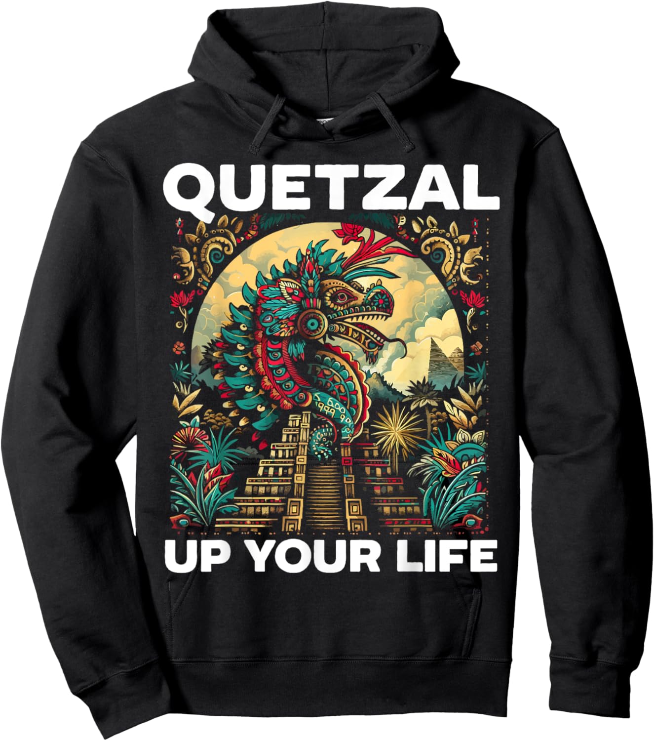 Aztec God Aztec Culture Mayan Indigenous Quetzalcoatl Hoodie - Hoodie | Black