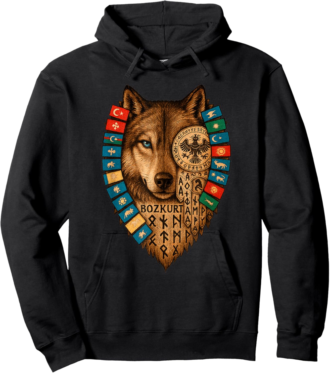 Goktürk Bozkurt Hoodie - Hoodie | Black