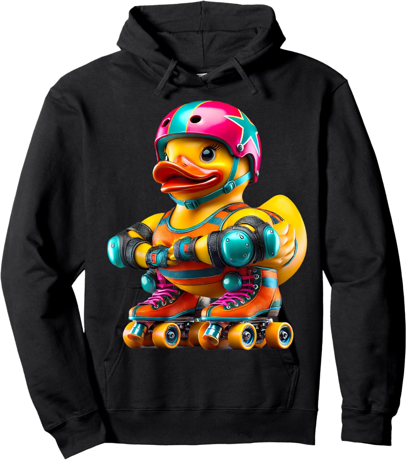 Rubber Duck Roller Derby Ducky Duckie Men Women Kids Hoodie - Hoodie | Black