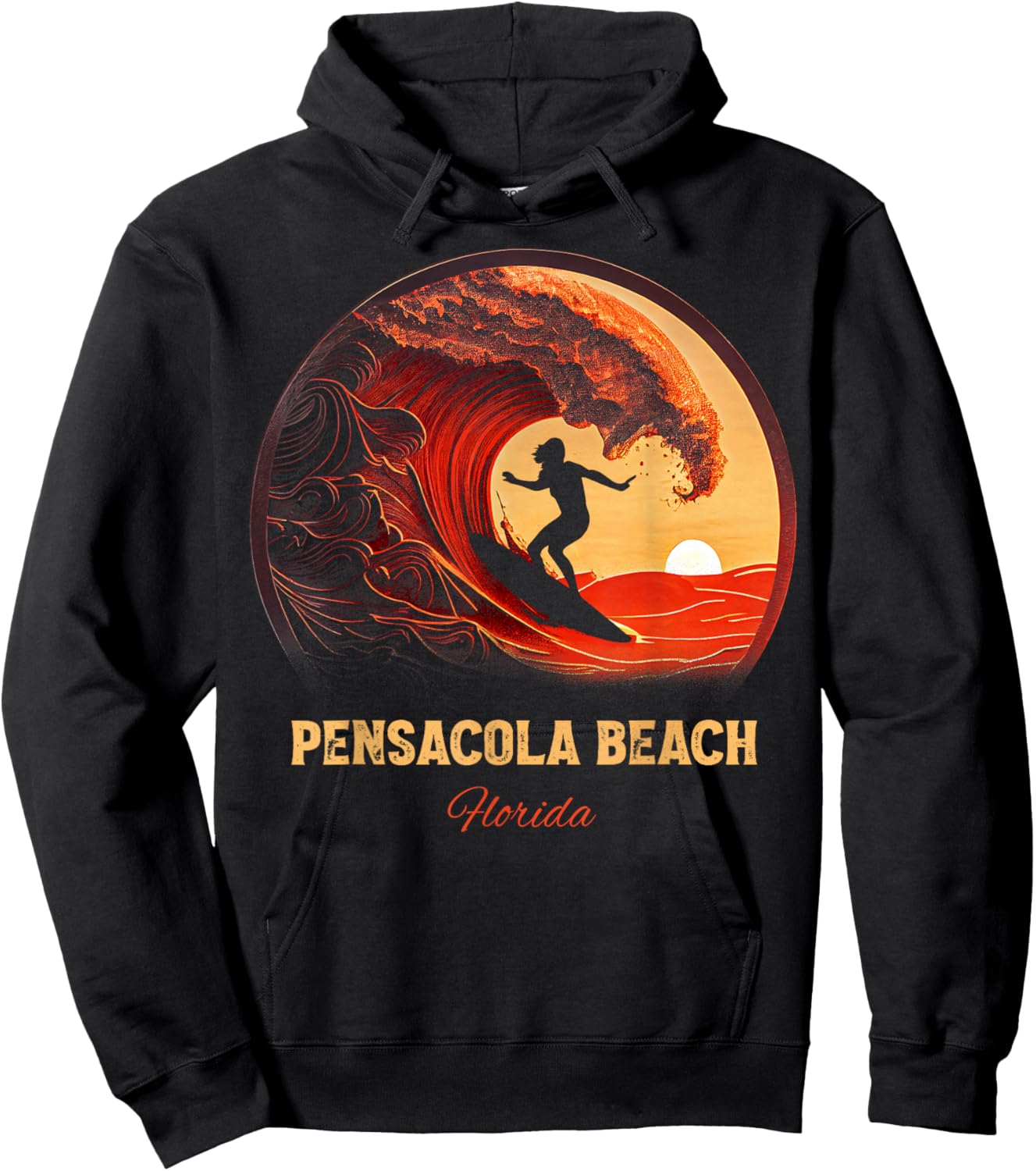 Pensacola Beach Florida Hoodie - Hoodie | Black