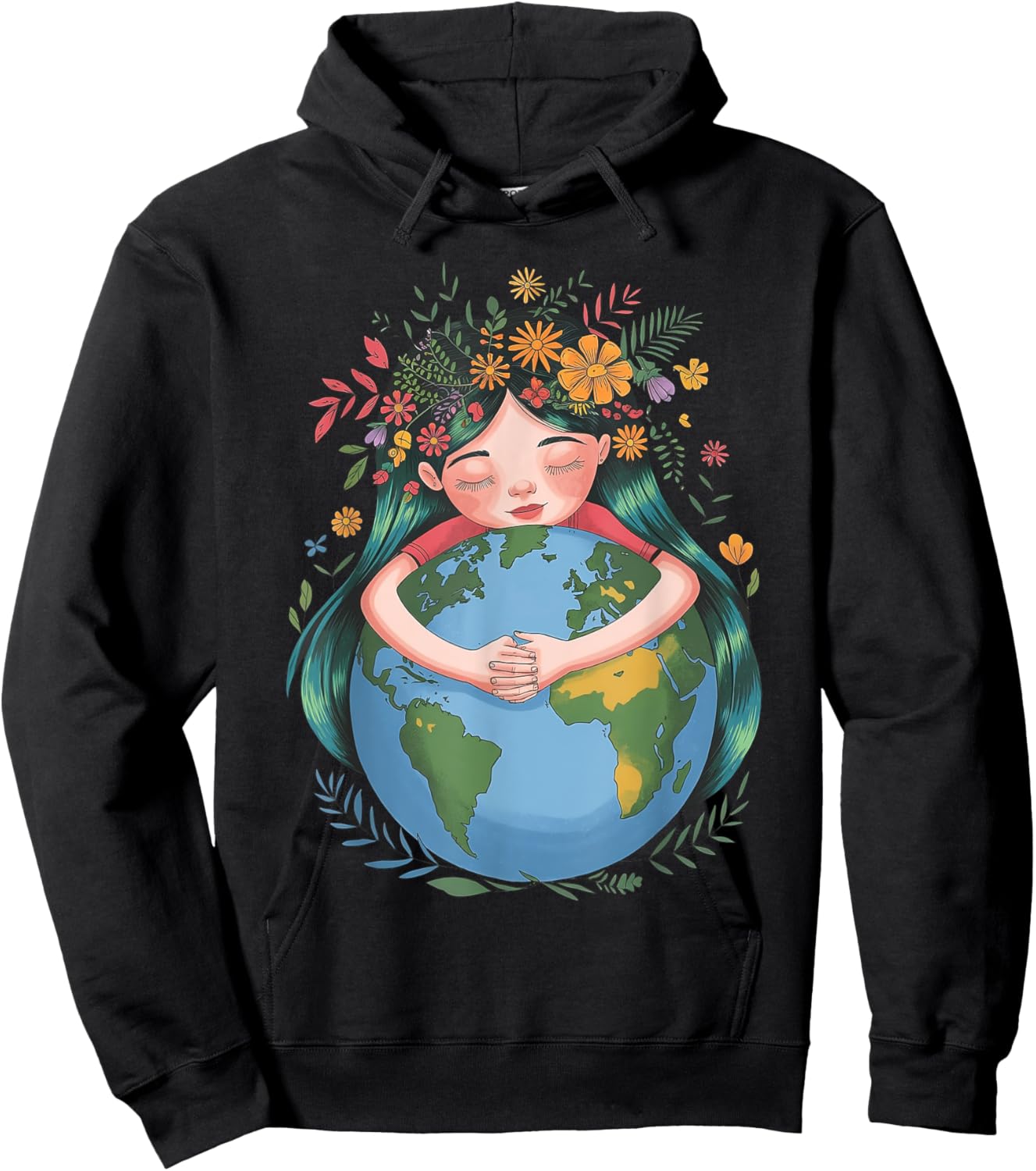 Earth Day Women Girls Kids Save The Planet Mother Earth Day Hoodie - Hoodie | Black