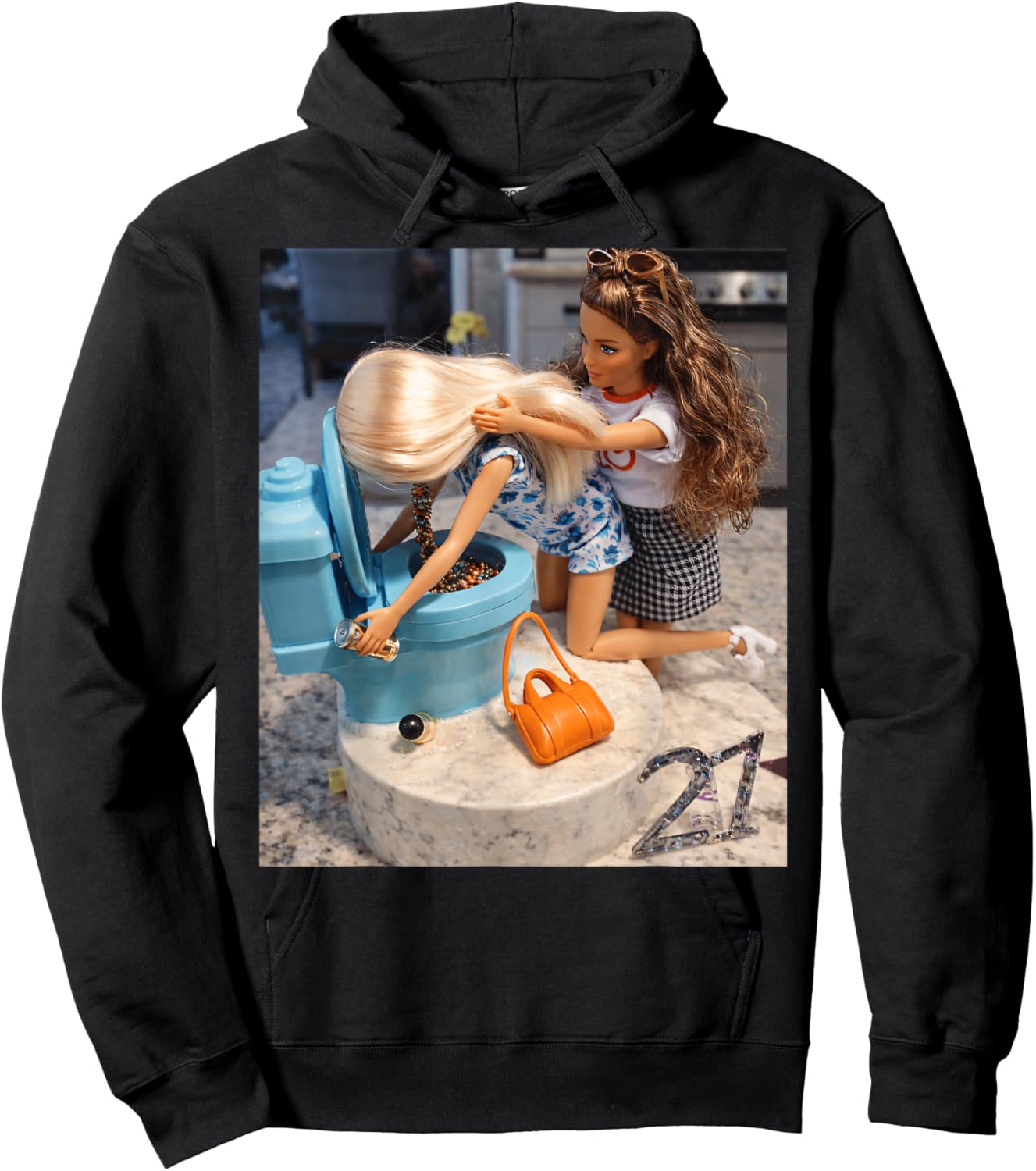 Disgusted FACE Meme DOLL Babe X Only Cute Baby Love Fans Hoodie - Hoodie | Black