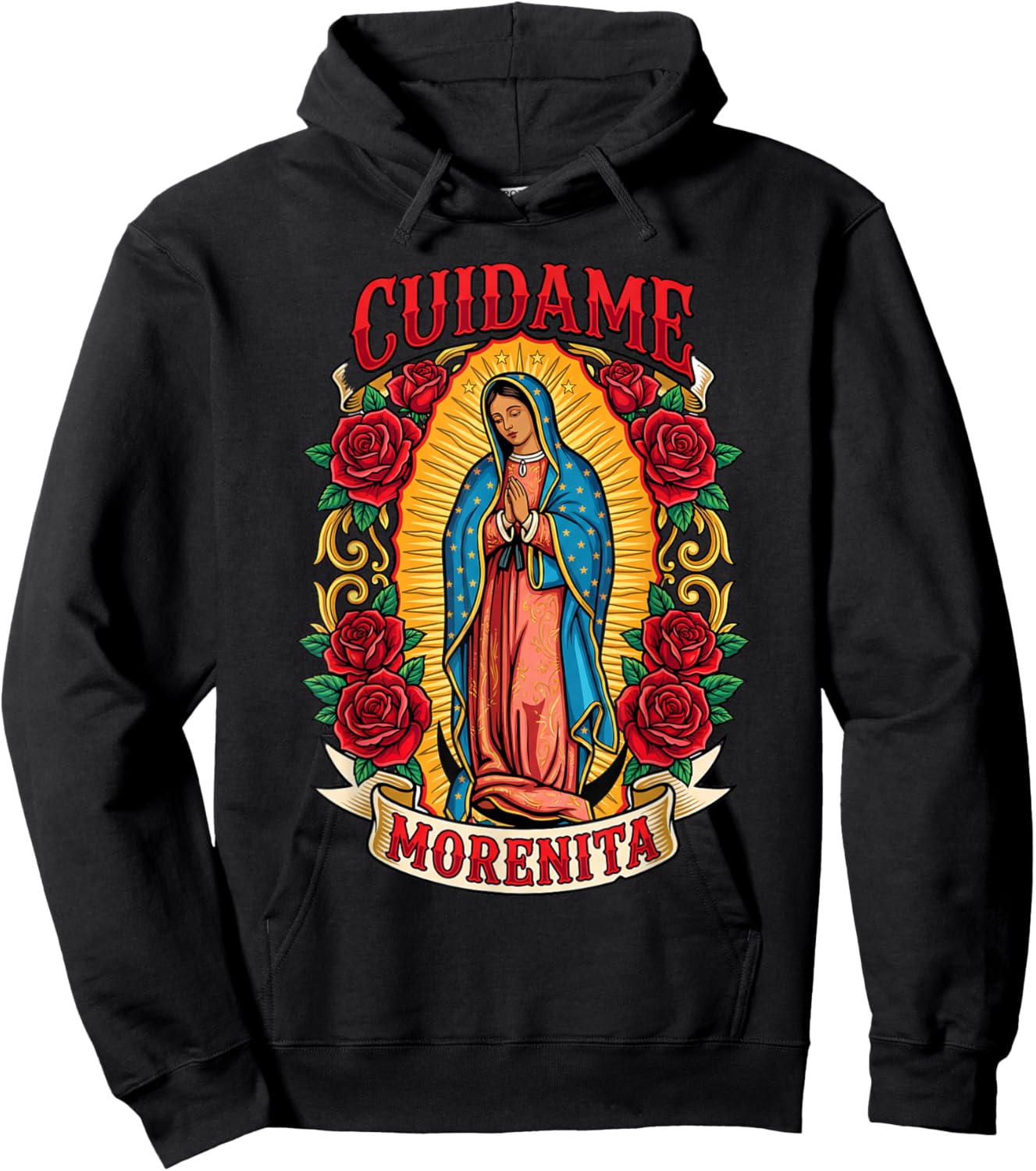 Virgen de Guadalupe, Cuídame Morenita Hoodie - Hoodie | Black
