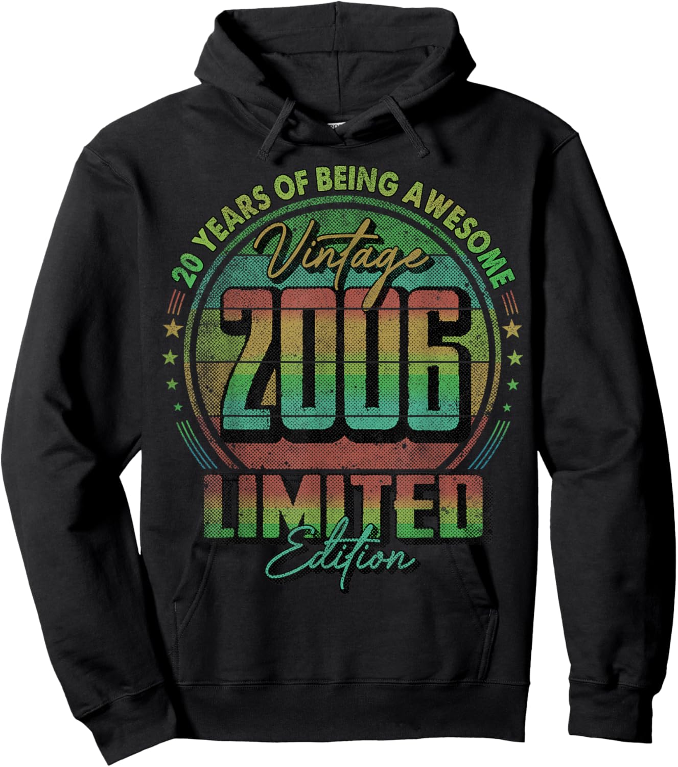 Vintage 2006 Limited Edition Shirt 20 Year Old 20th Birthday Hoodie - Hoodie | Black