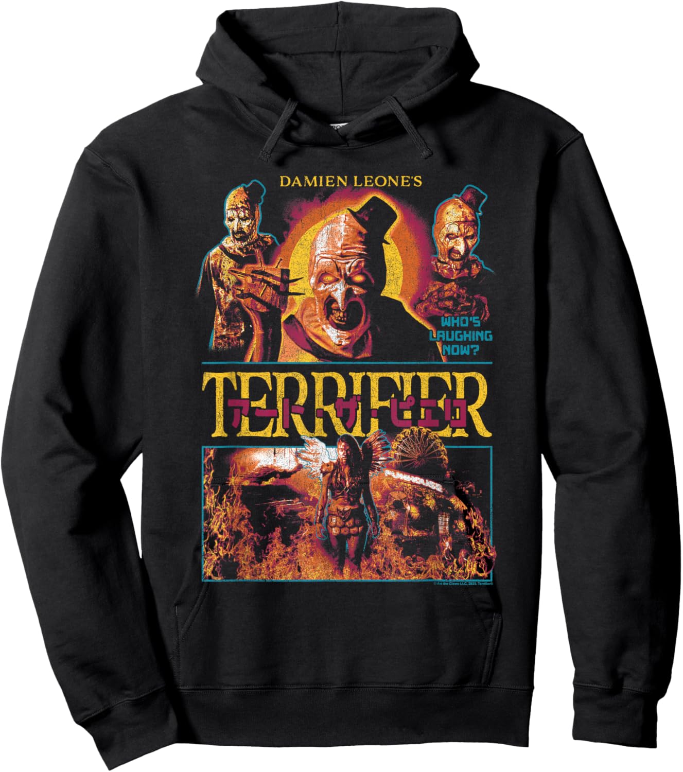Terrifier Art The Clown Kanji Poster Collage Horror Movie Hoodie - Hoodie | Black