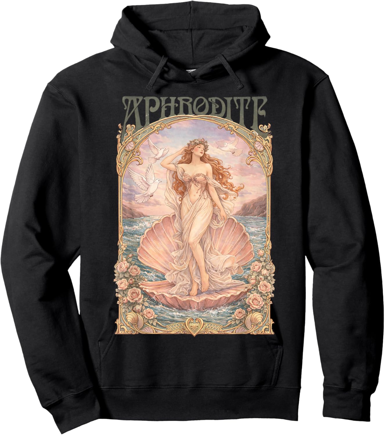 Greek Goddess Aphrodite Love and Beauty Ancient Greece Hoodie - Hoodie | Black