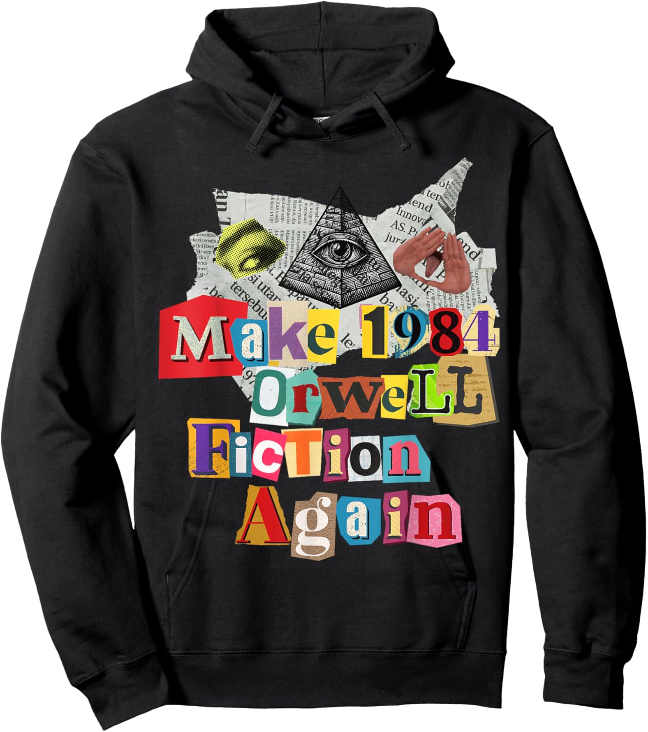 Make 1984 Fiction Again Hoodie - Hoodie | Black