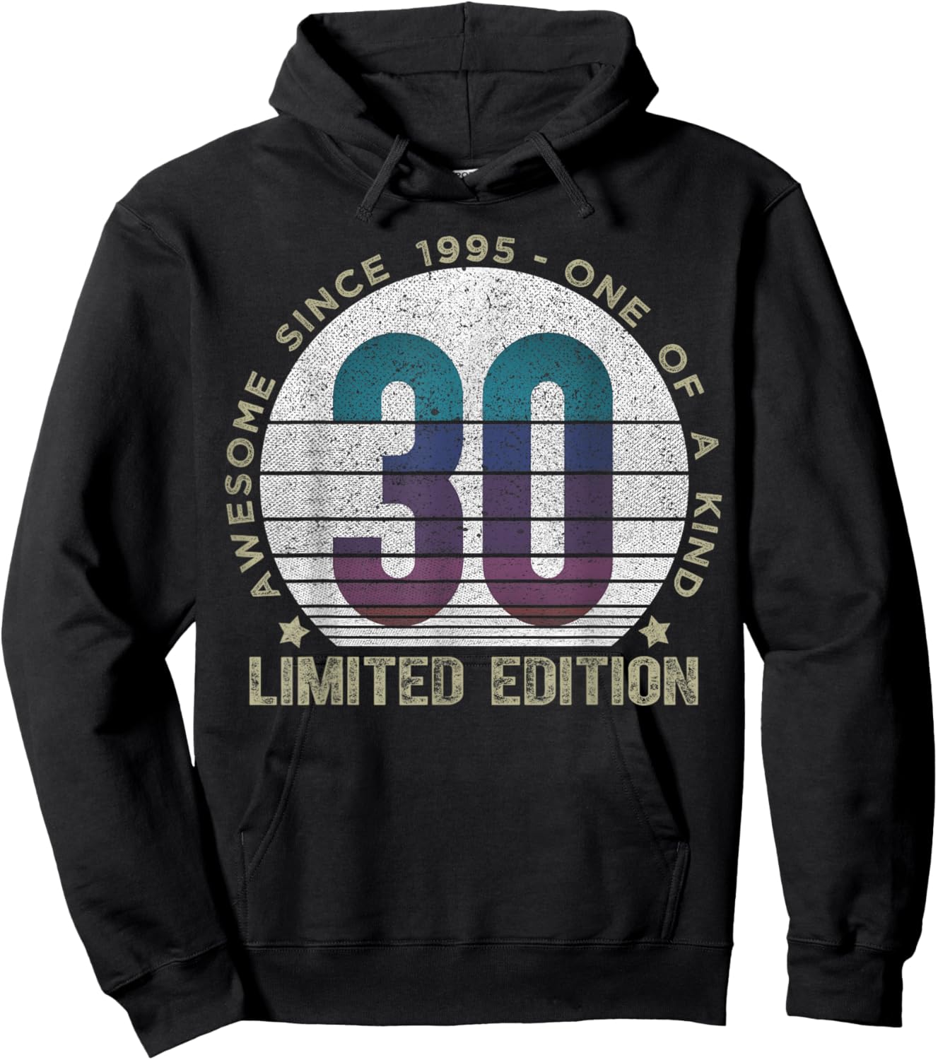 30 Year Old Gifts Vintage 1995 Limited Edition 30th Birthday Hoodie - Hoodie | Black