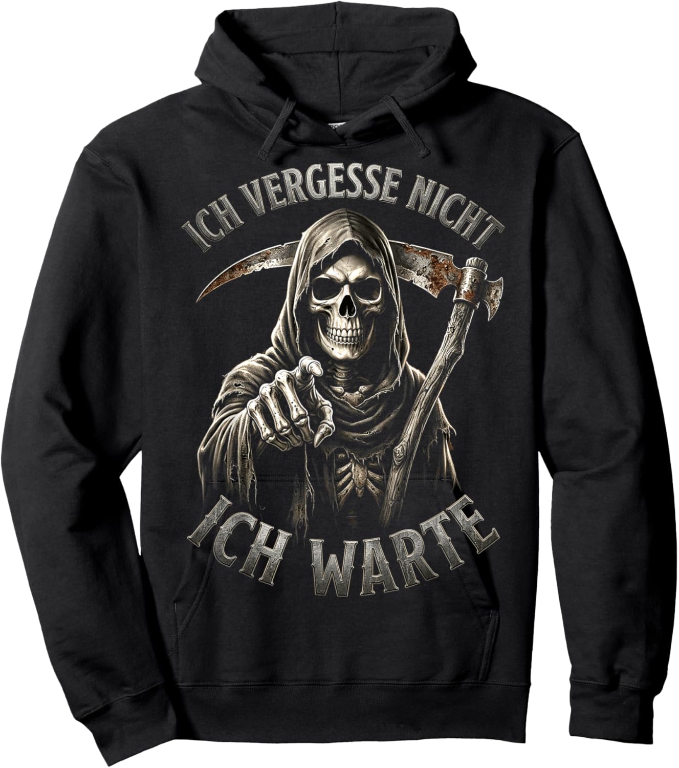 Ich Vergesse Nicht Ich Warte Sarkasmus Hoodie - Hoodie | Black