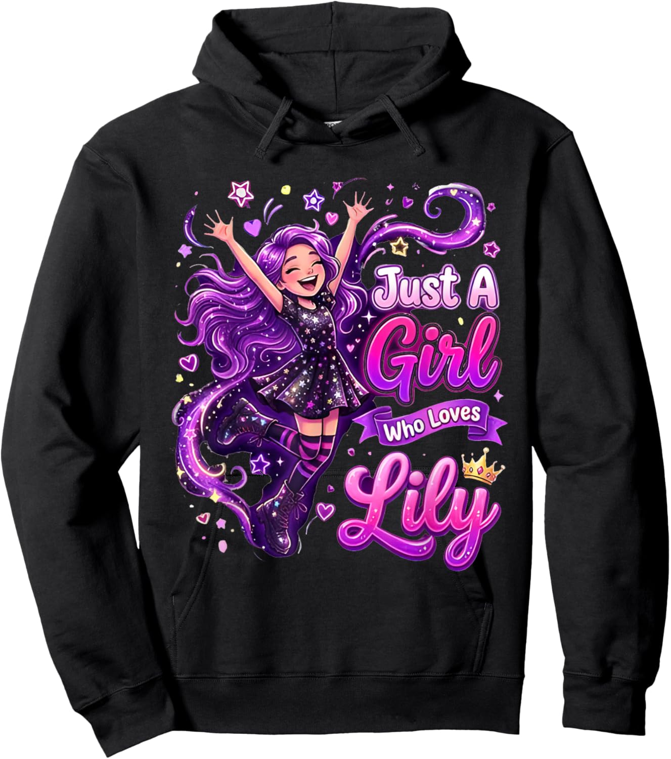 T-Shirt Hoodie - Hoodie | Black