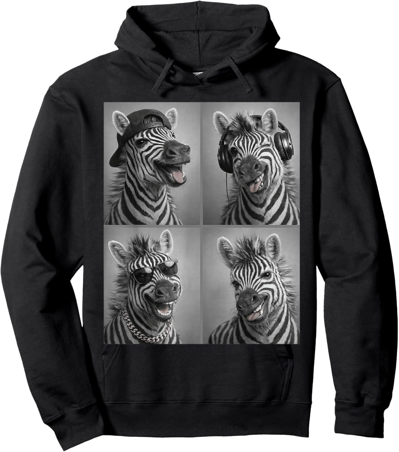 Zebra Hoodie - Hoodie | Black