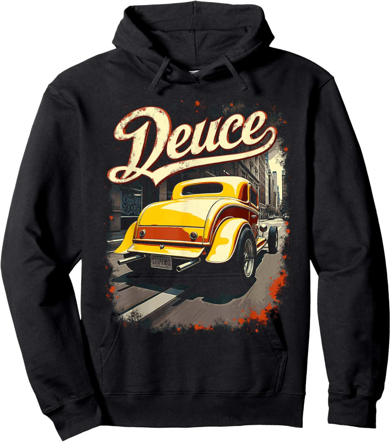 32 Deuce Coupe American Classic 3 Window Deuce Coupe Hot Rod Hoodie - Hoodie | Black