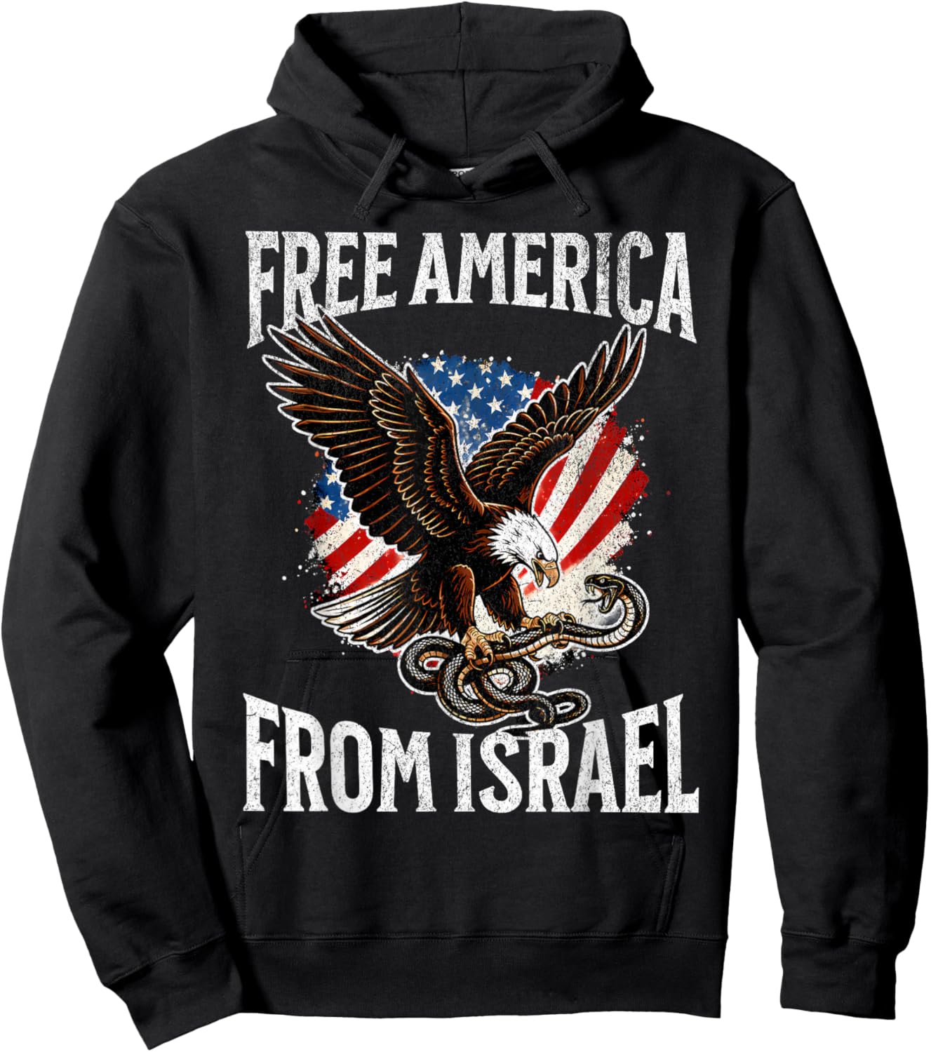 Free America from Israel Hoodie - Hoodie | Black