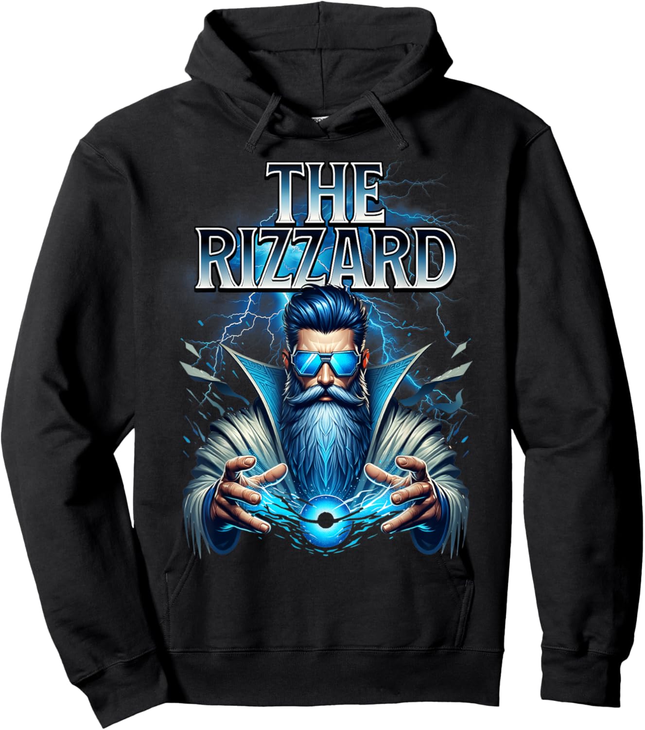 Rizzler The Rizzard Meme Chill Sigma Rizz Meme Teen Boy Hoodie - Hoodie | Black