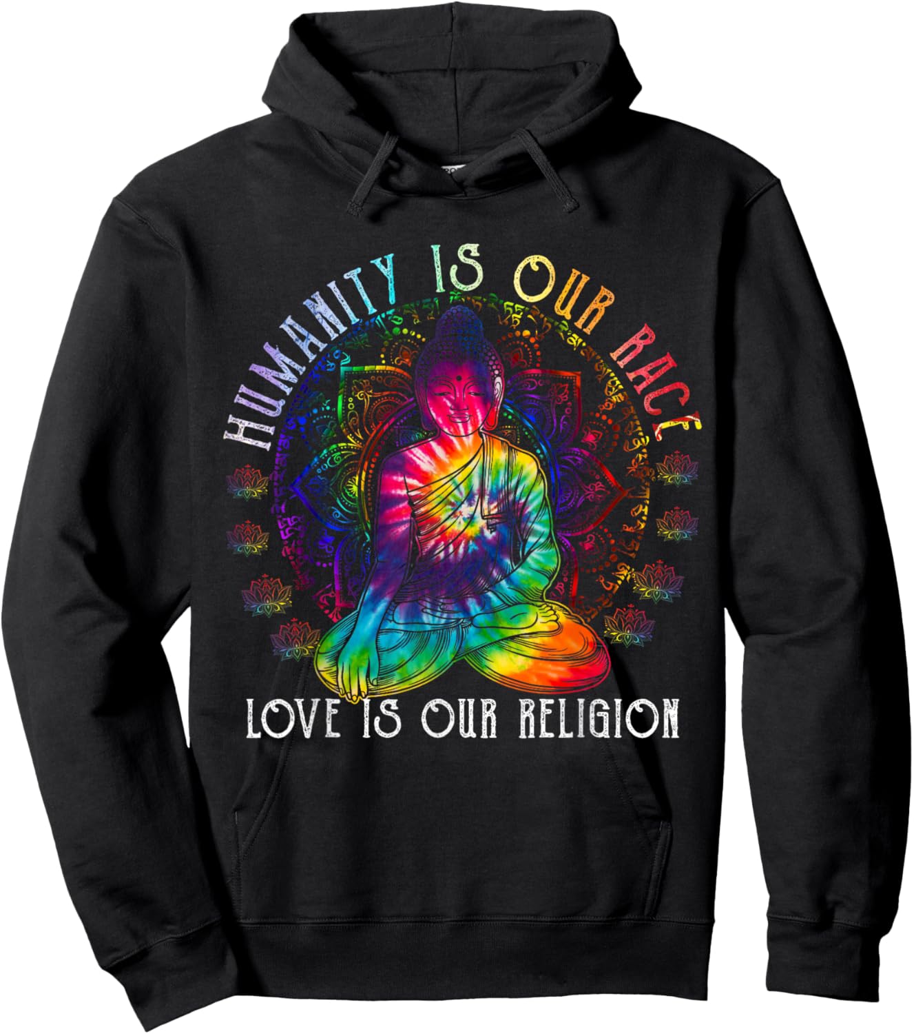 Buddha Shirt Buddhism Zen Buddhist Religion Love Gifts Hoodie - Hoodie | Black
