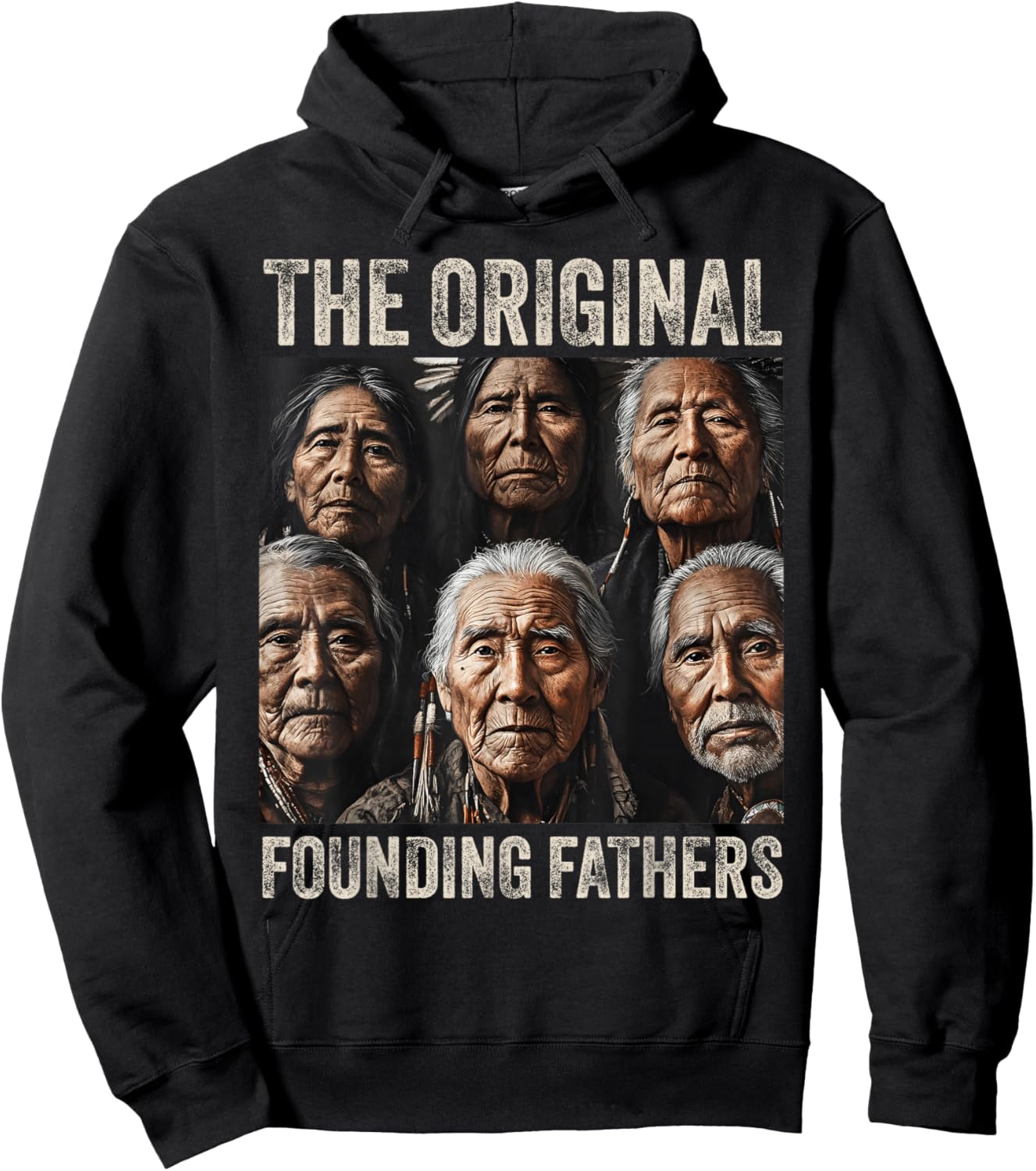 Original Founding Fathers Native American Tribe Hoodie - Hoodie | Black