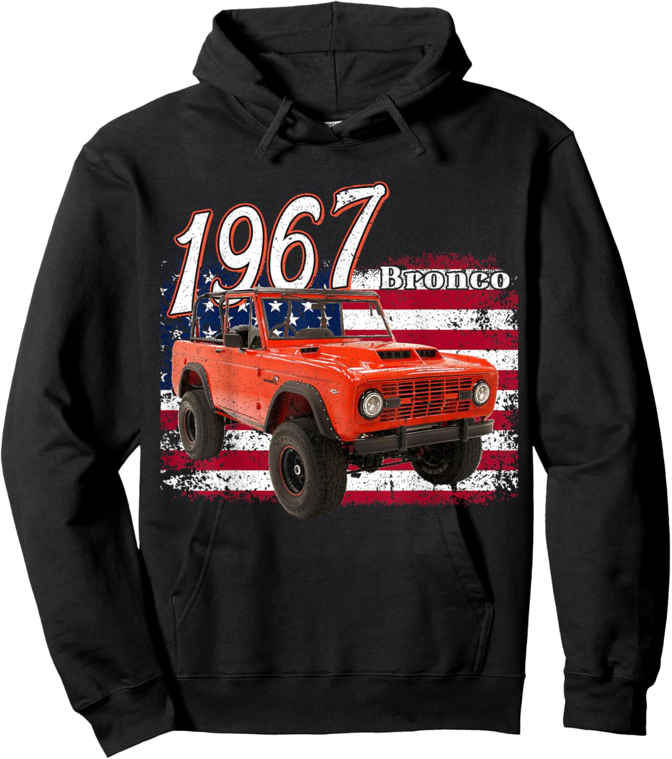 1967 67 Bronco SUV Car Hoodie - Hoodie | Black