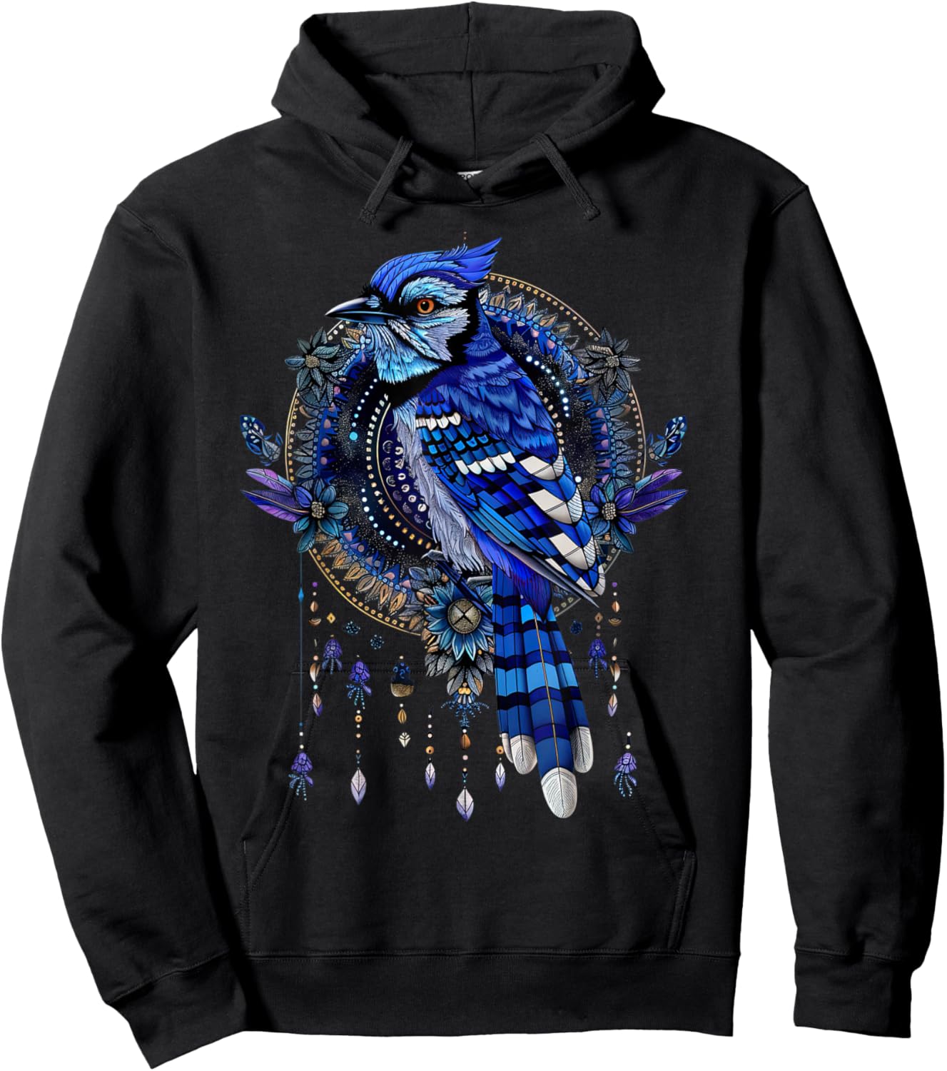 Blue Jay bird animals lover Graphic Hoodie - Hoodie | Black