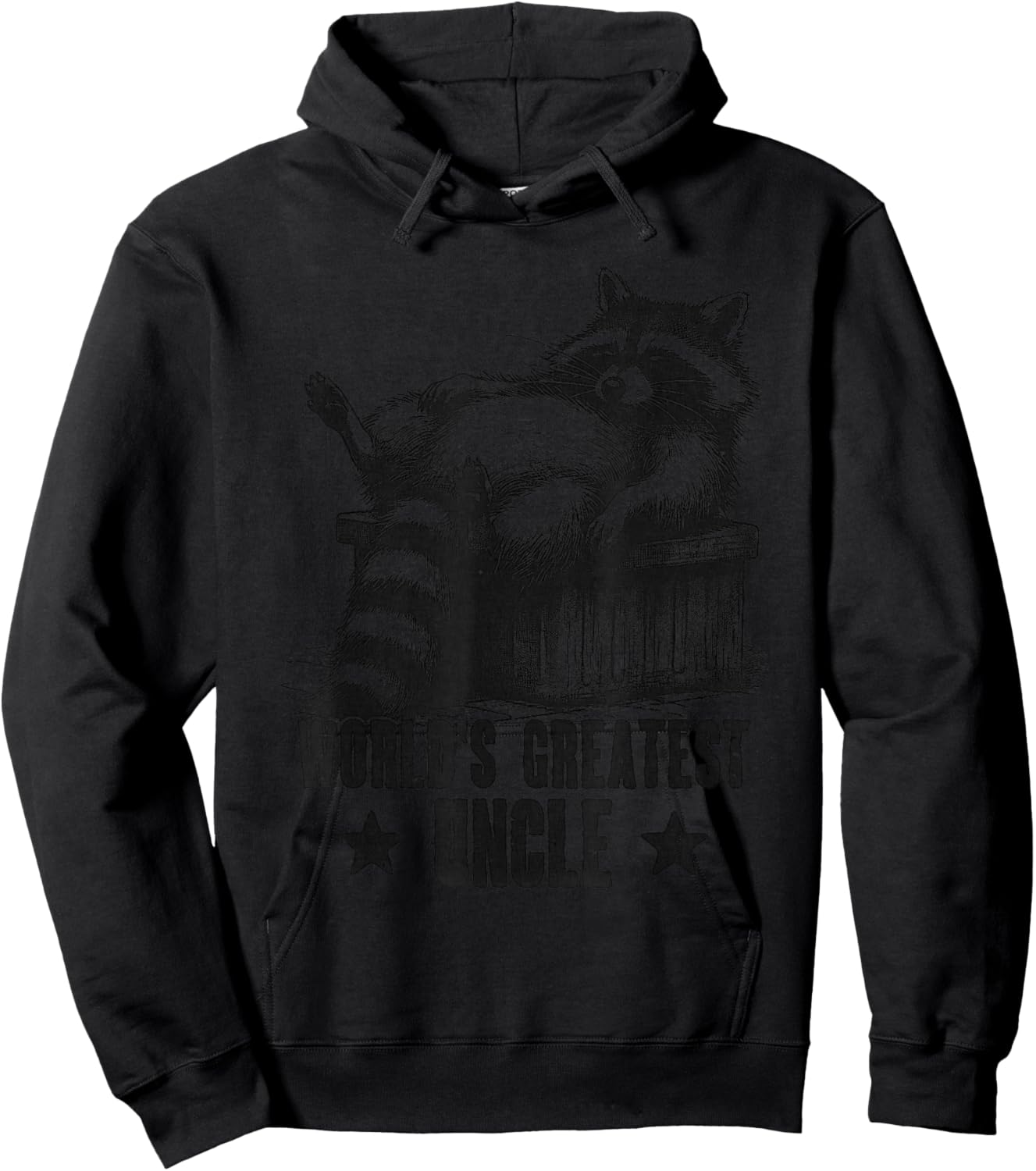 World's Greatest Uncle For Sarcastic Uncle Raccoon Fan Hoodie - Hoodie | Black
