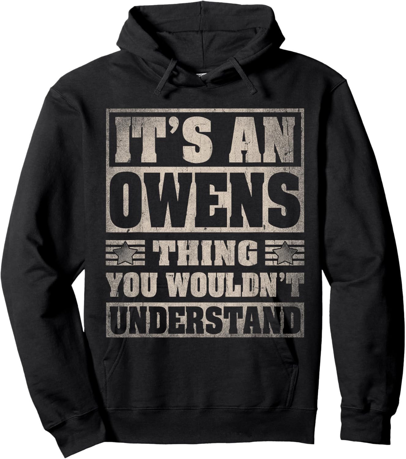 Owens Last Name Shirt It's An Owens Thing Hoodie - Hoodie | Black