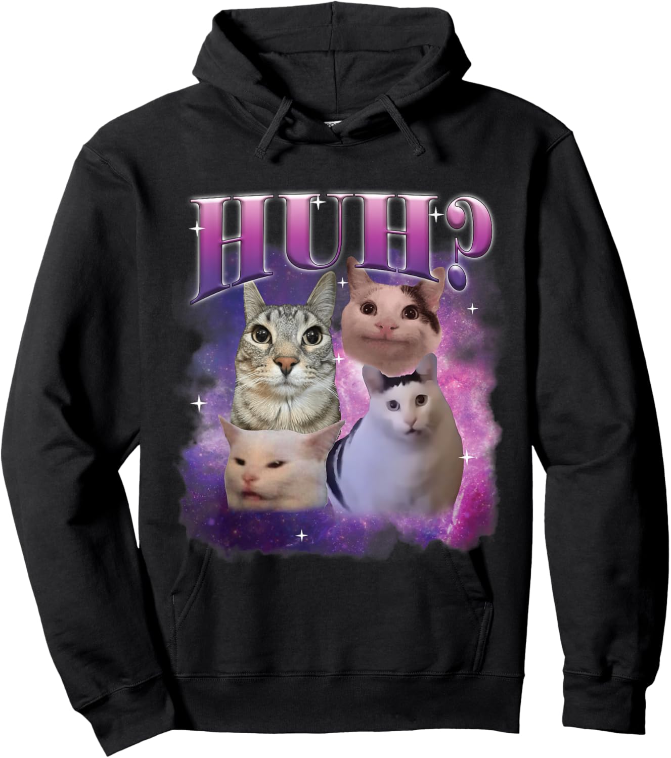 Weird Cat Lovers Humor Women Kids Hoodie - Hoodie | Black