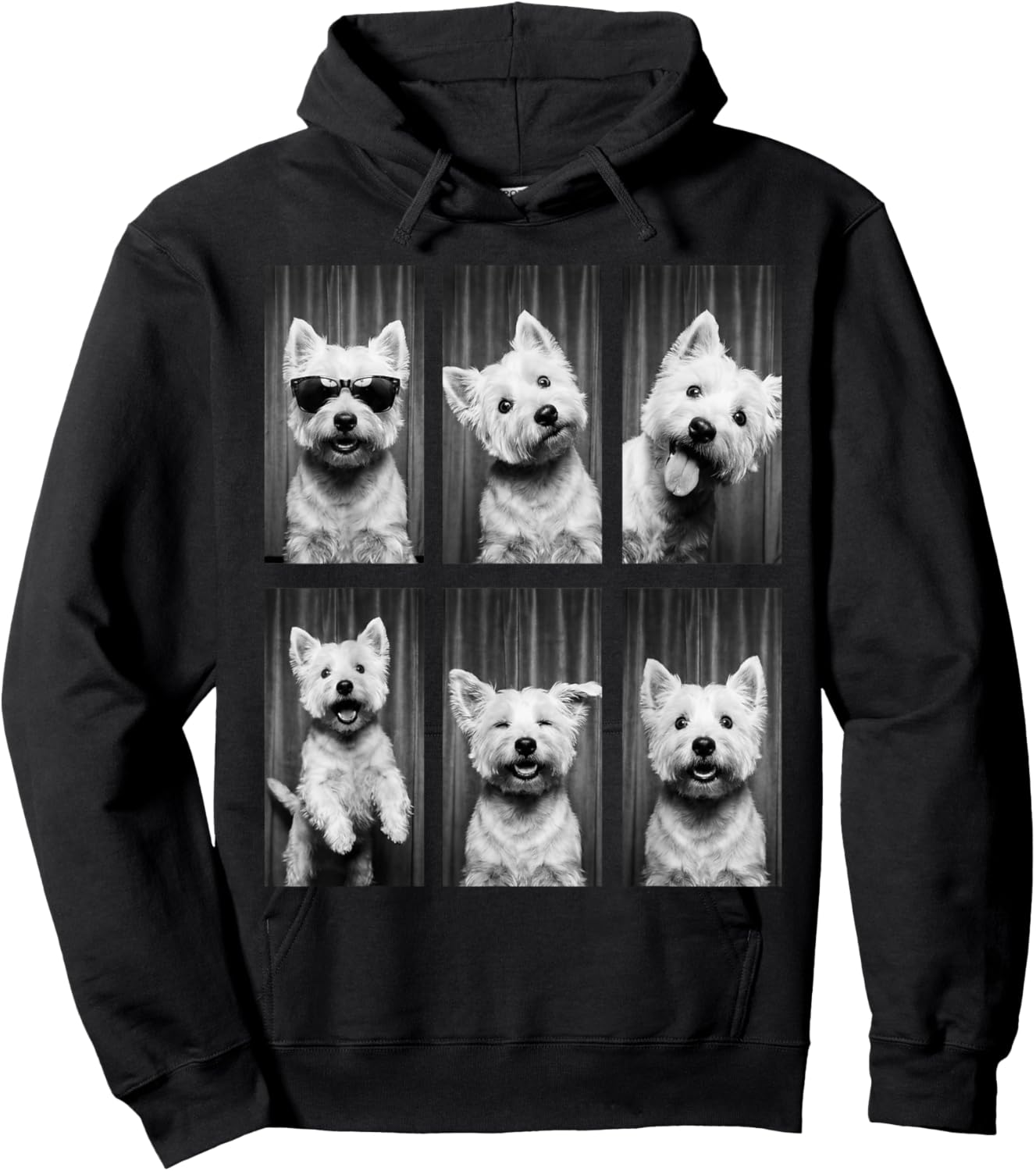 West Highland White Terrier Photobooth Dog Owner Funny Hoodie - Hoodie | Black