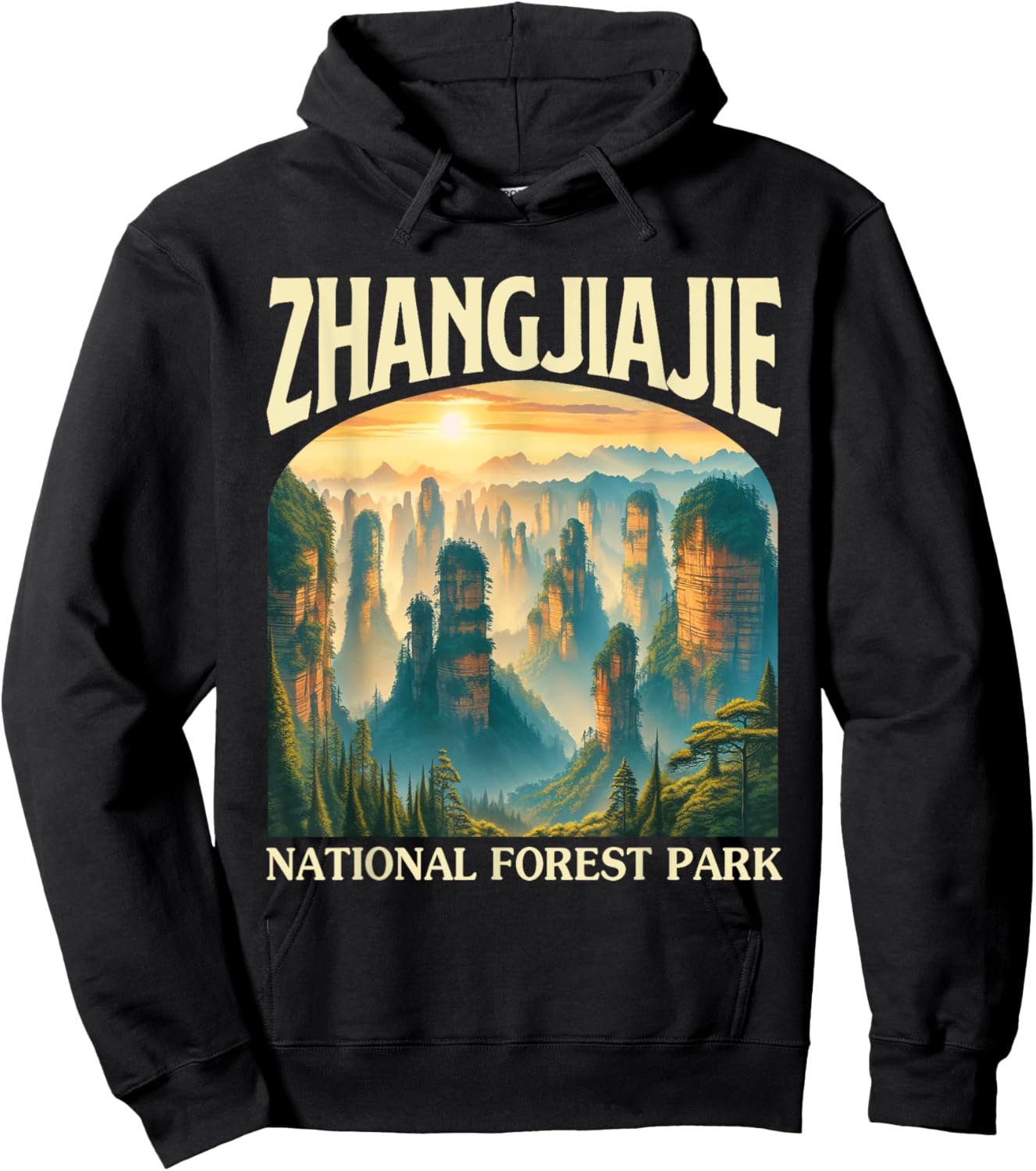Zhangjiajie National Forest Park Travel Traveling China Trip Hoodie - Hoodie | Black