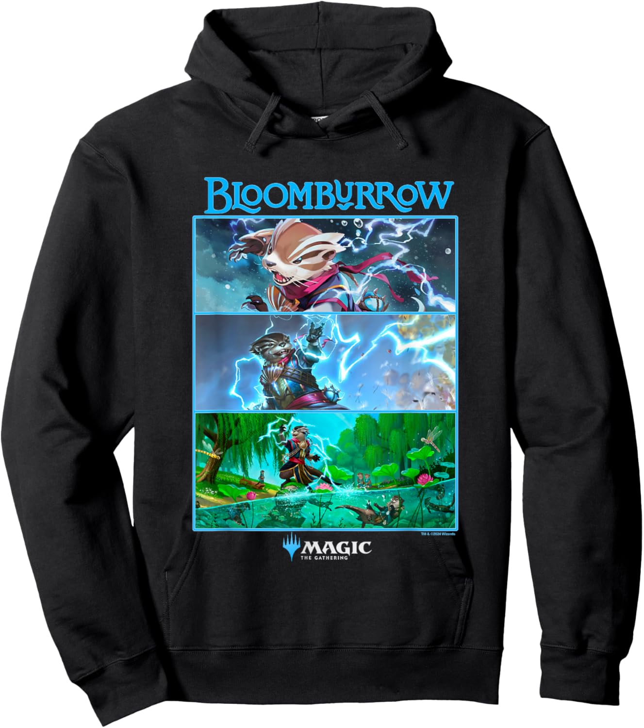 Magic: The Gathering Bloomburrow Panels Hoodie - Hoodie | Black